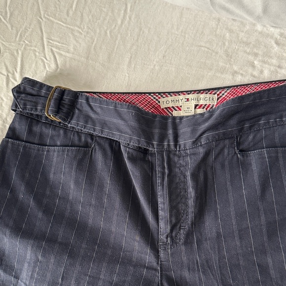 Vintage 2004 Tommy Hilfiger Women’s Dark Navy Pinstripe Dress Pants - Picture 3 of 16